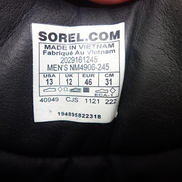 NEW Sorel  Men's 13 Ankeny II Mid Boot Waterproof Major Brown Coal - Picture 8 of 13